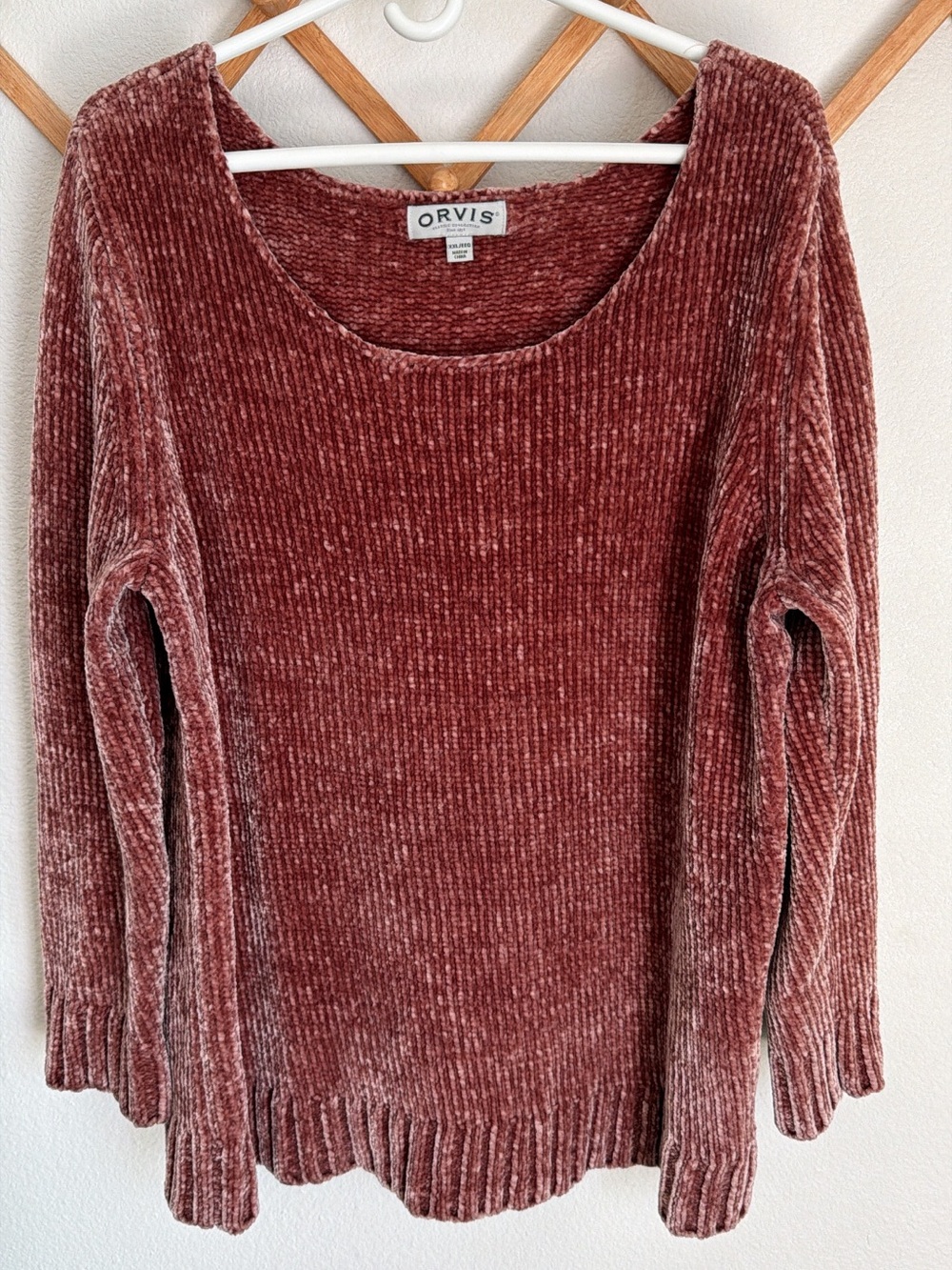 Orvis Women’s Textured Chenille Knit Scoop-Neck Pullover Sweater - Size XXL